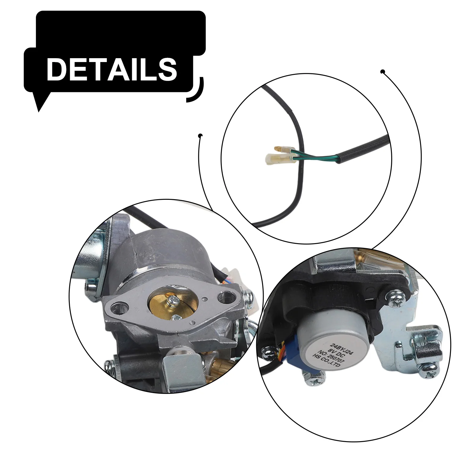 Outdoor Equipment Carburetor Replacement Dual Fuel Generator Modular Design Optimized Fuel Mixture Tool-free Replacement