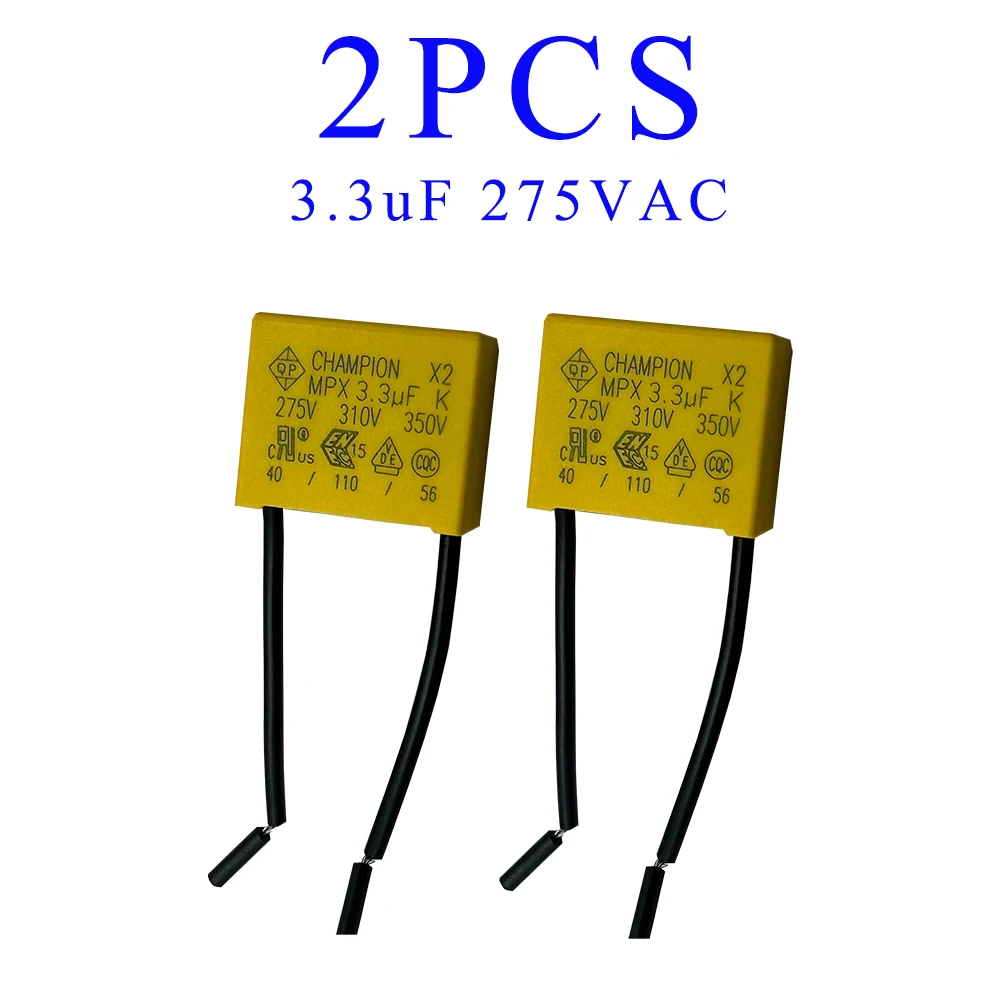 Safety Capacitor 275VAC2.2UF Polypropylene Film Capacitor，Suitable for smart touch switches without neutral, electric fans, etc.