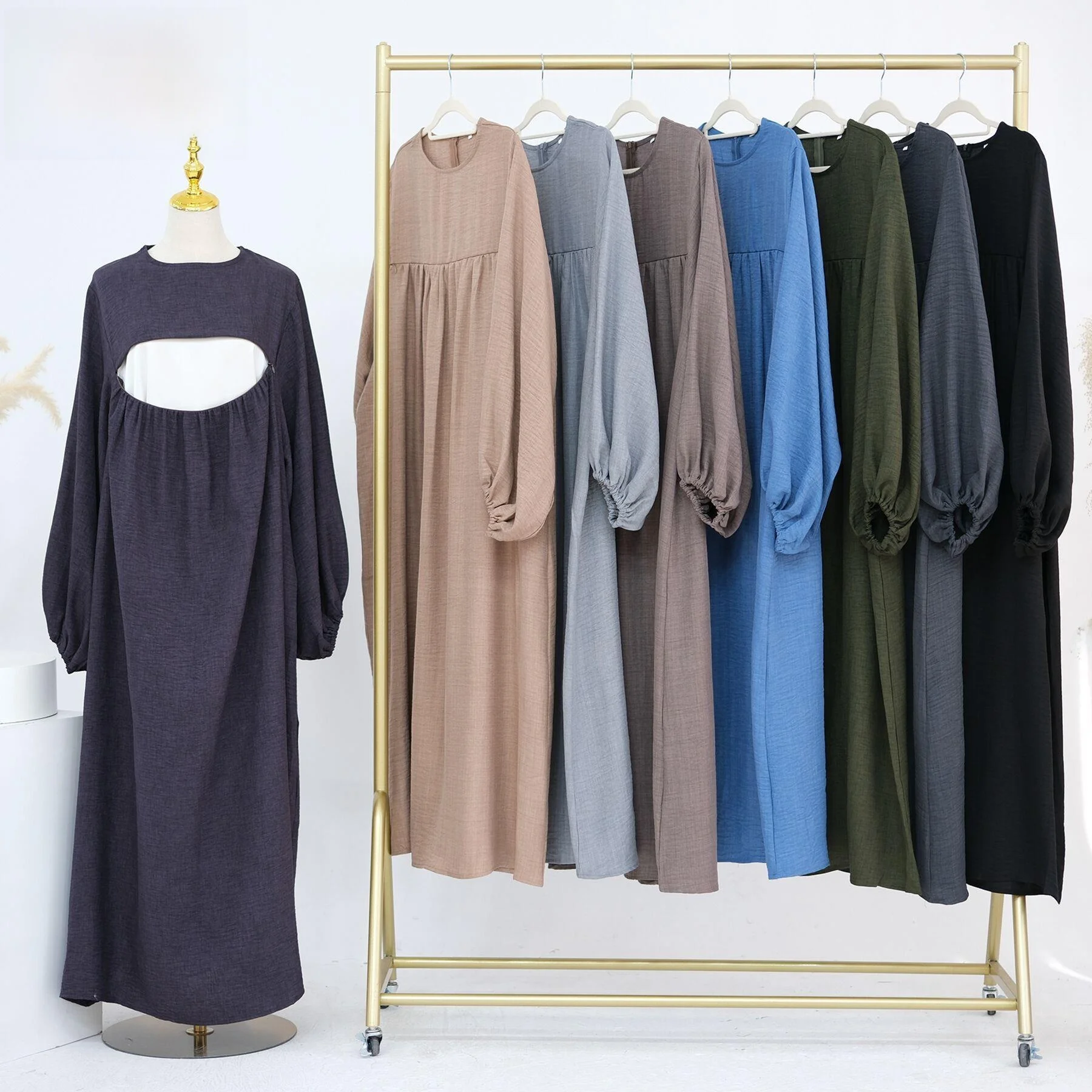 

Медицинский халат Lo Dubai LR895, длинный рукав, осенний, китайского производства, модный комплект, другие комплекты, 2024