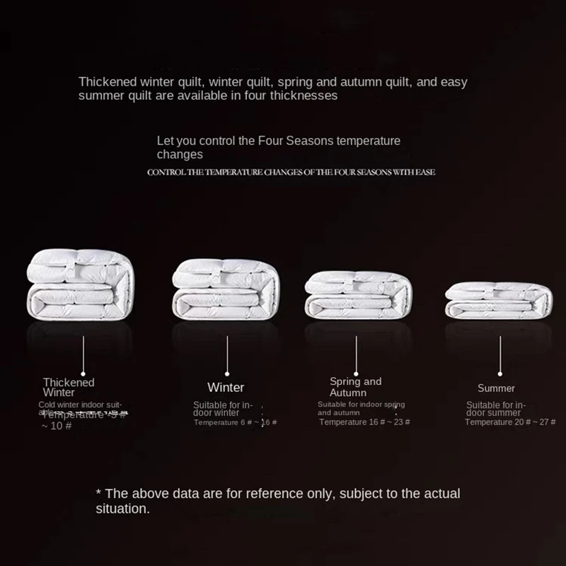 100% الأبيض أوزة أسفل لحاف سميكة الشتاء المعزي أربعة مواسم لحاف الملك الحجم فندق التخييم 1.5*2/1.8*2.2/2*2.3/2.2*2.4 متر #6