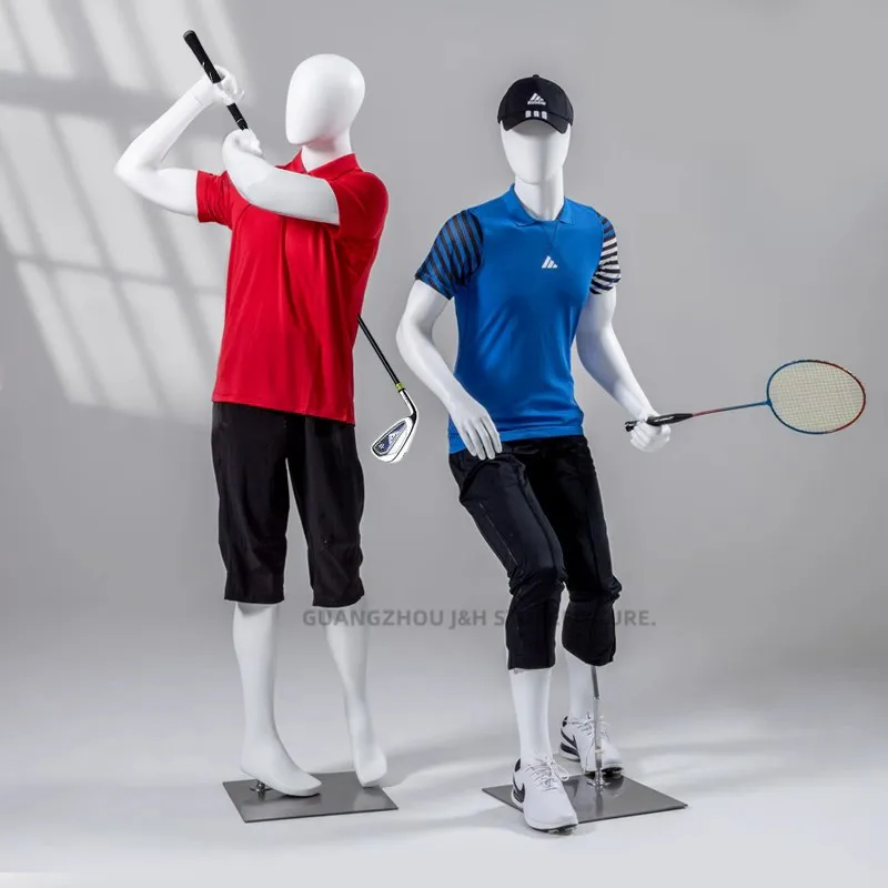 Professional sports mannequin tennis dummy full body strong men woman for golfing baseball clothes retail store display