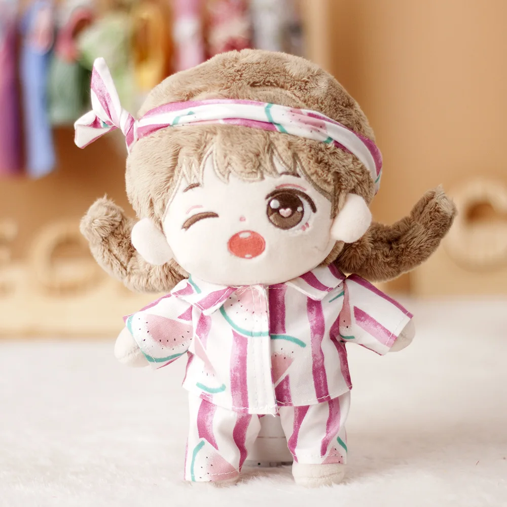 

20CM Doll Clothes Pajamas+Doll Bed+Quilt Pillow Dolls Accessories Our Generation EXO idol Dolls Accessories Boy Girl Toy Gift