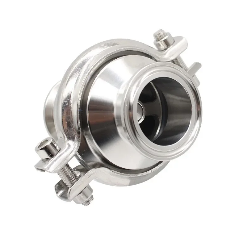 SS304/316 Sanitary One-way Valve Check Valve Tri Clamp Outer Diameter 19 25 32 38 45 51 57 63mm Ferrule 50.5 64mm Water Oil