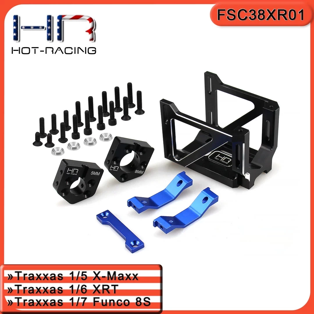 

HR Traxxas Funco8S/X-MAXX/XRT раздвижная 5-осевая/8-осевая база двигателя из алюминиевого сплава