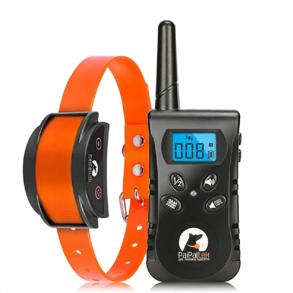 Dog Vibration Collar,550 yd Remote Dog Training Collar for Deaf Puppy Dogs ,Humane Waterproof Rechargeable Dog No Shock Collar