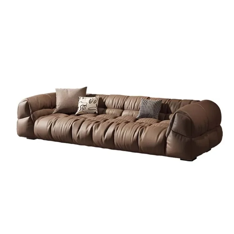 Genuine Leather Sofa Living Room European Luxury Sectional Sofa Modern Elegant Salon Canape De Luxe Moderne Home Furniture