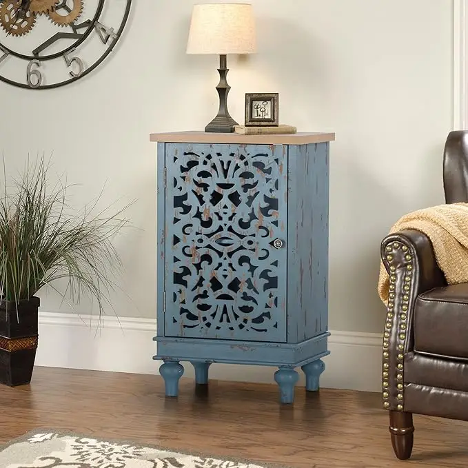 

Tall Storage Cabinet 47.4", Decorative Cabinet with Storage, 2-Door Accent Cabinet, for Living Room, Dining Room