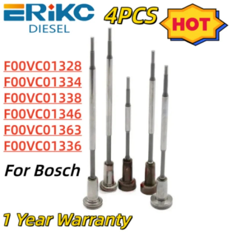 4PC F00VC01328 F00VC01334 F00VC01338 Common Rail Injector Valve F00VC01346 F00VC01363 F00VC01336 Control Valve Assy