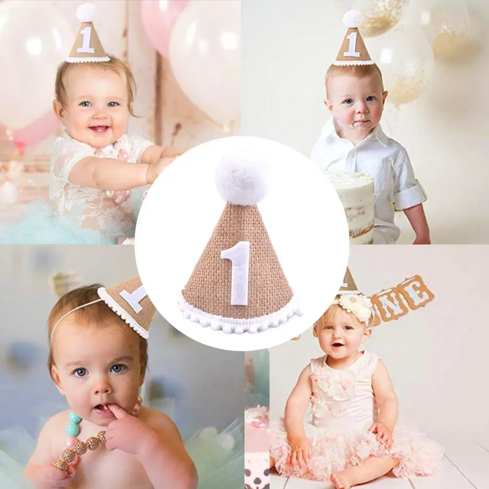 Classic Birthday Party Hat Stretchy Birthday Hat Elasticated Kids Birthday Party Cap Photo Props