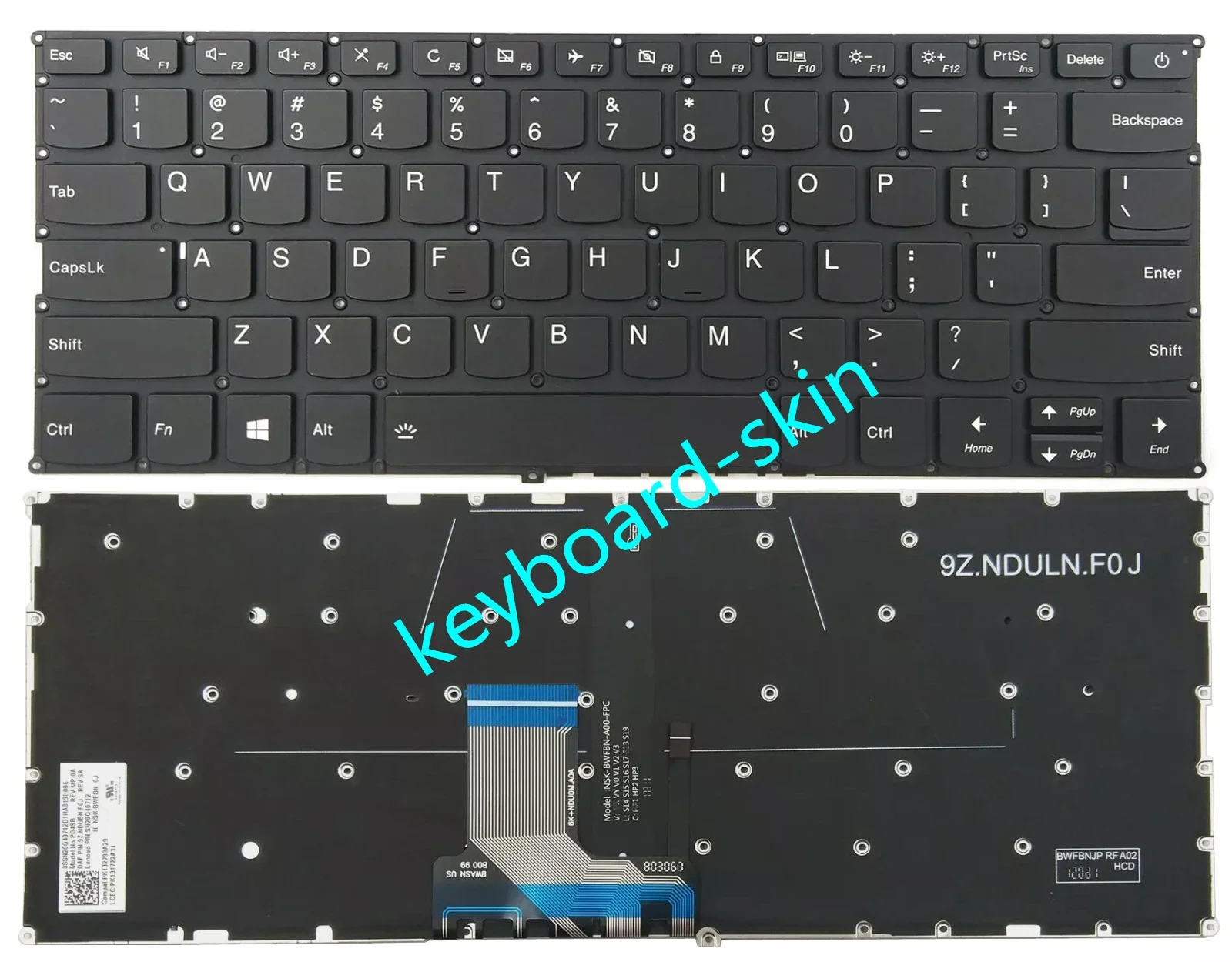 New US Keyboard Backlit for Lenovo ideapad 7000-13isk V720-14 V720-14IKB V720-14ISE laptop