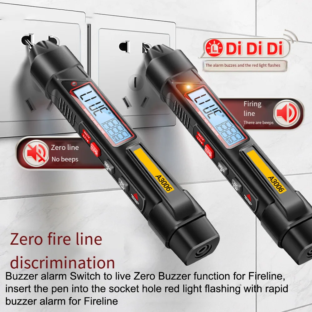 A3006 Multi-function Pen Multimeter Digital High-precision Tester AC VoltageTest Tools Staples Nails 1000Pcs 12mm/8mm/10mm Brad