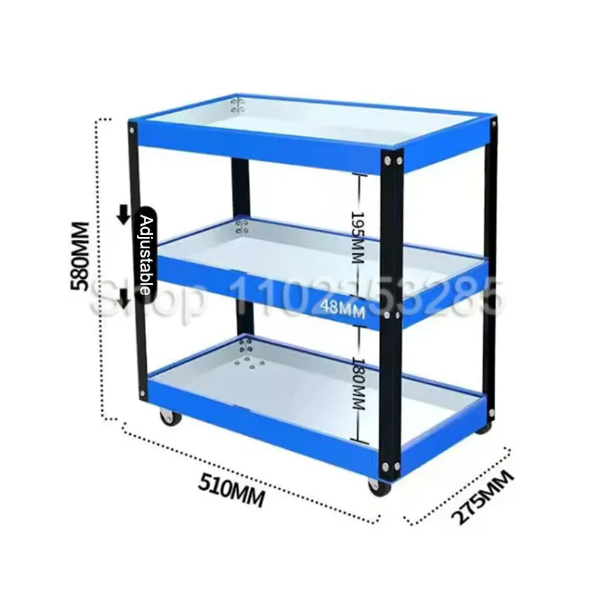 Mechanical Workshop Tools Cart Multifunctional Shelf Layer Hand Push Maintenance Storage Rack Holder Garage Workbench Racks