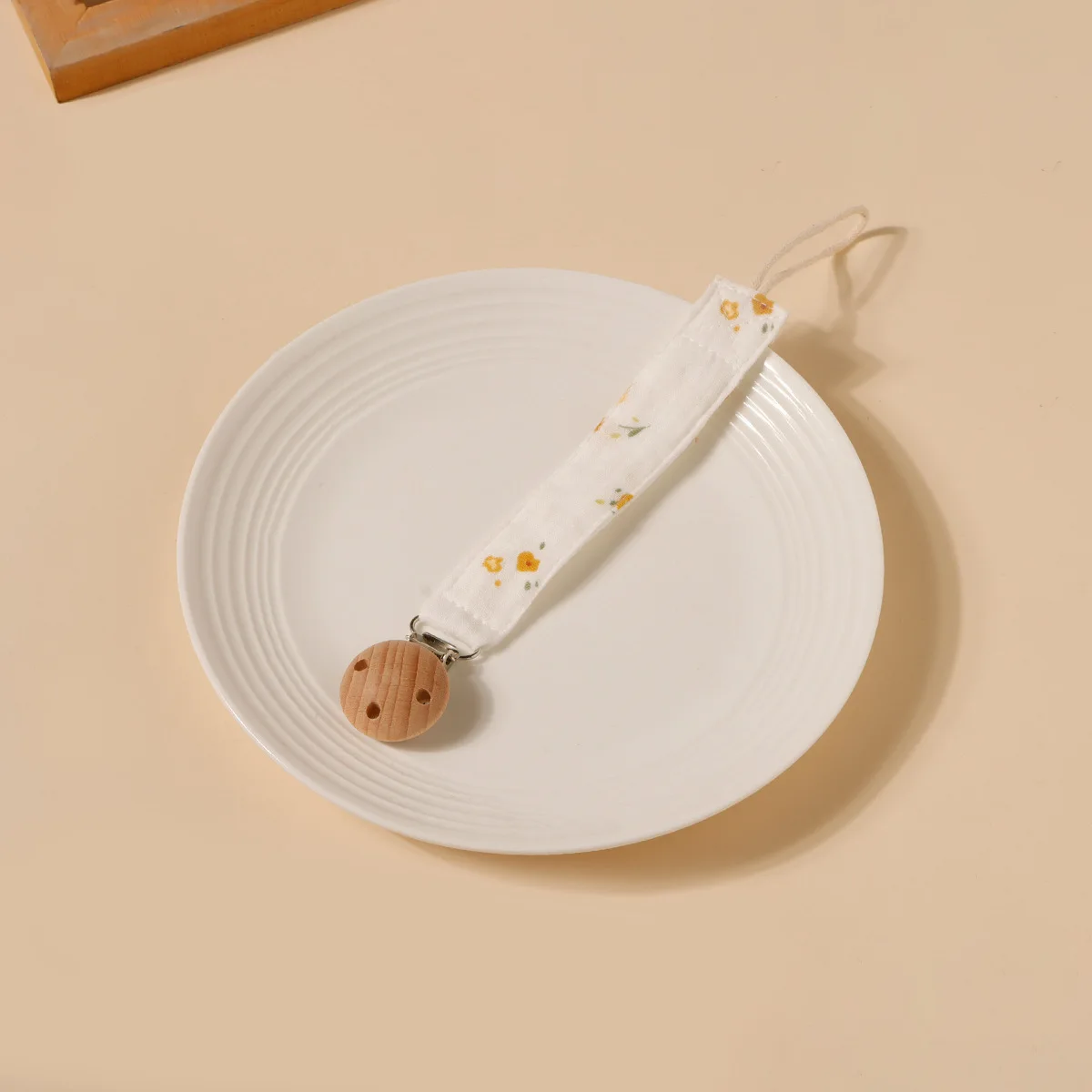 1PcsDouble Schicht Reine Baumwolle Crepe Tuch Nippel Hängen Seil Gedruckt Baumwolle Baby Schnuller Kette Neugeborenen Buche Schnuller Clip Geschenk – Detail 13