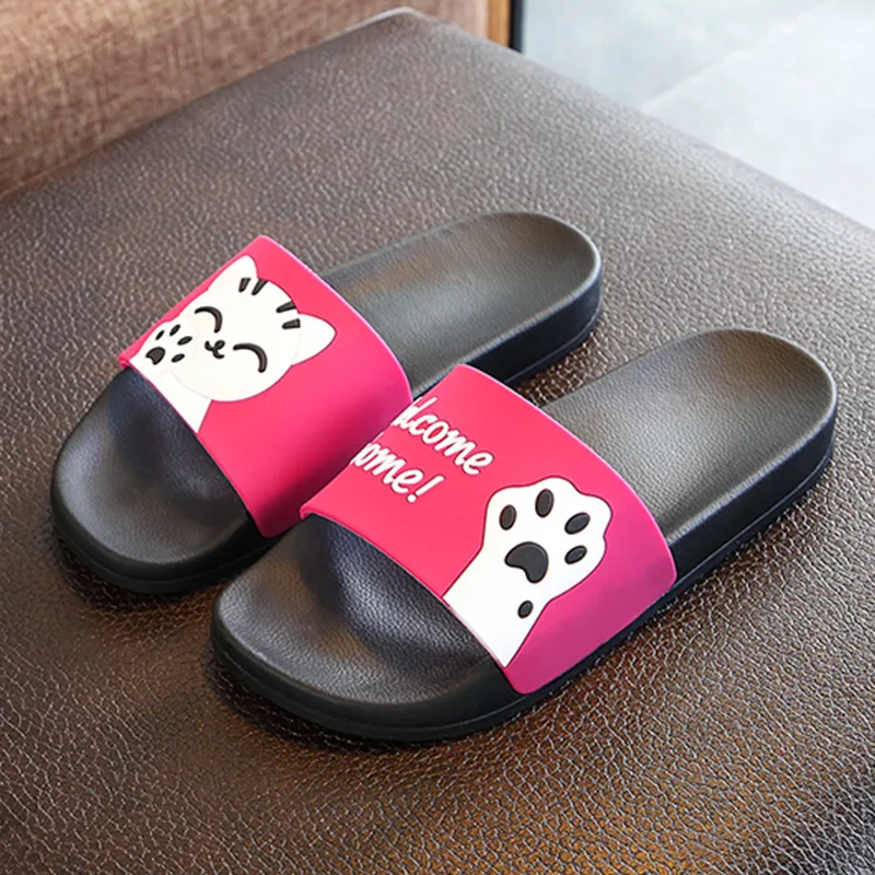 Home Slippers Women Cloud Summer Sandal Female Beach Cartoon Cat Print Cute Kawaii Non Slip Men Male Ladies Flip Flop Shoe Slide