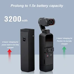 Grip Power Bank for DJI Power Bank for DJI  Power Bank for Pocket Camera Portable Power Bank for DJI Pocket 2 PTZ Camera