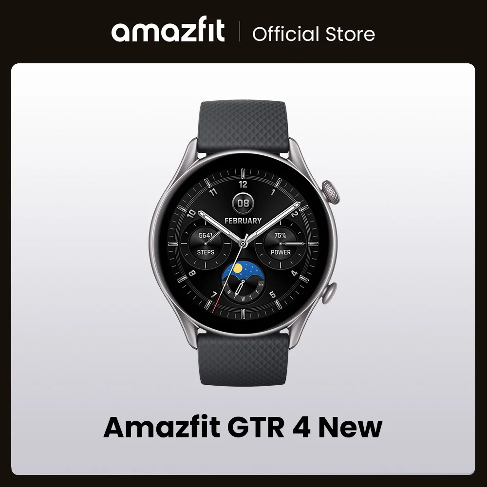 Amazfit GTR 4 New 46mm Smartwatch AMOLED Display Zepp OS App 12-day Battery Life Watch  150+Sports Modes