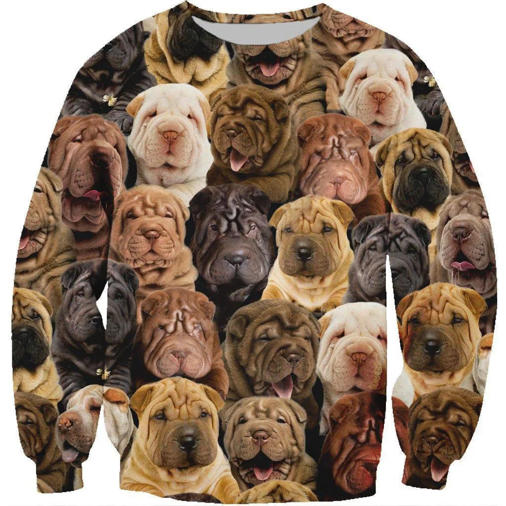 Fun Animal Sweatshirts Cute Hairless Cats Dogs 3D Print Hoodies Women Streetwear Long Sleeve Pullovers Y2k Hoodie Woman Clothing