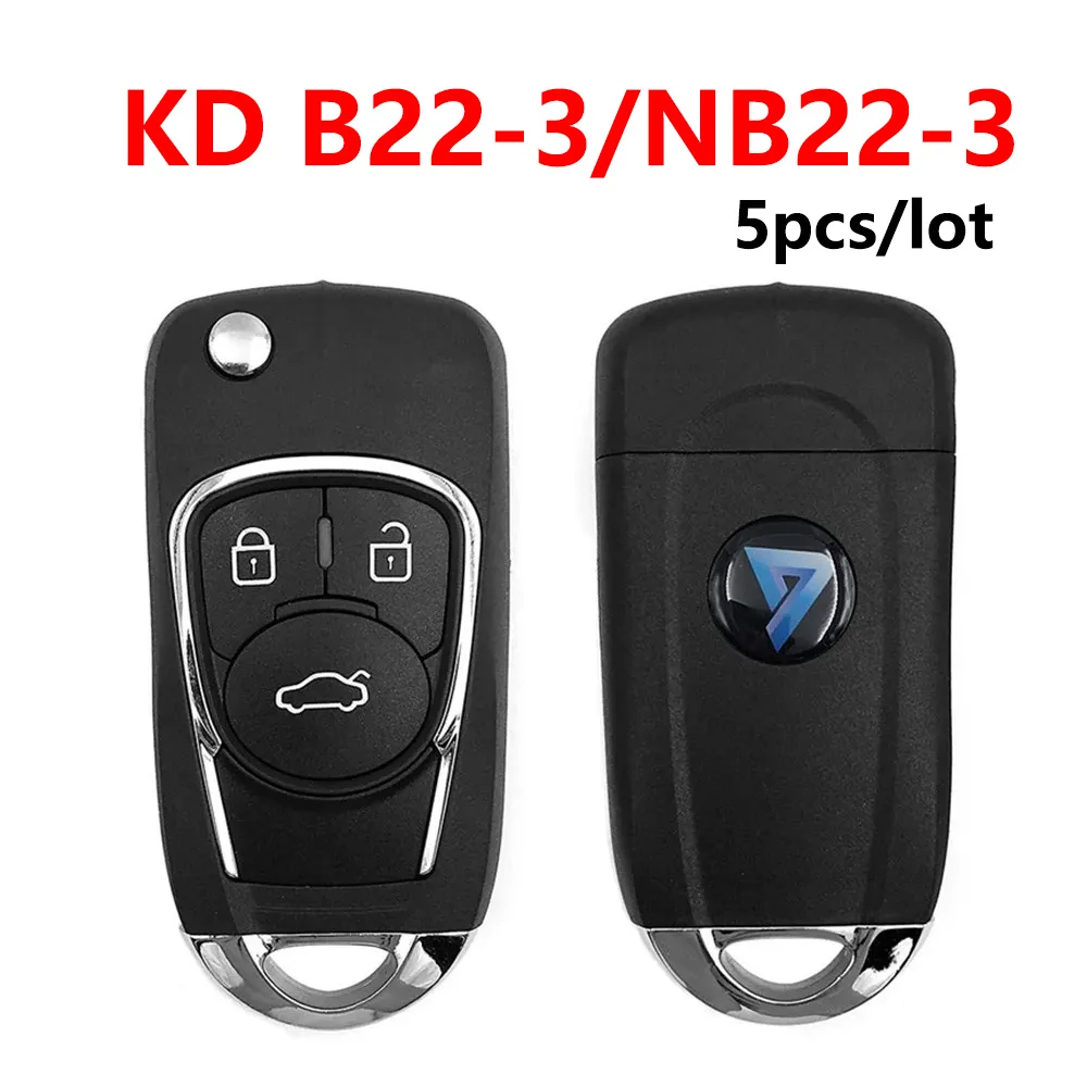 

5Pcs KEYDIY 3 Button Multi-functional Remote Control NB22-3 B22-3 NB22 Car Remote Key NB Series for KD900 URG200 KD-X2