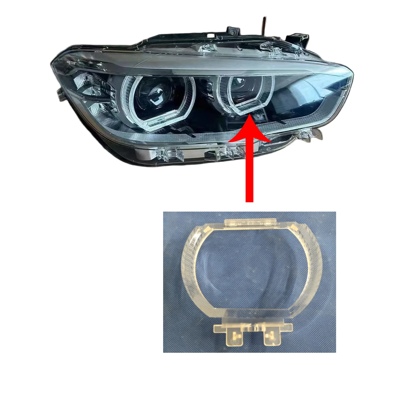 Suitable for BMW 1 Series F20 Headlight Light Guide Blocks Transparent Headlight Light Guide Modules and Light Guide Strips