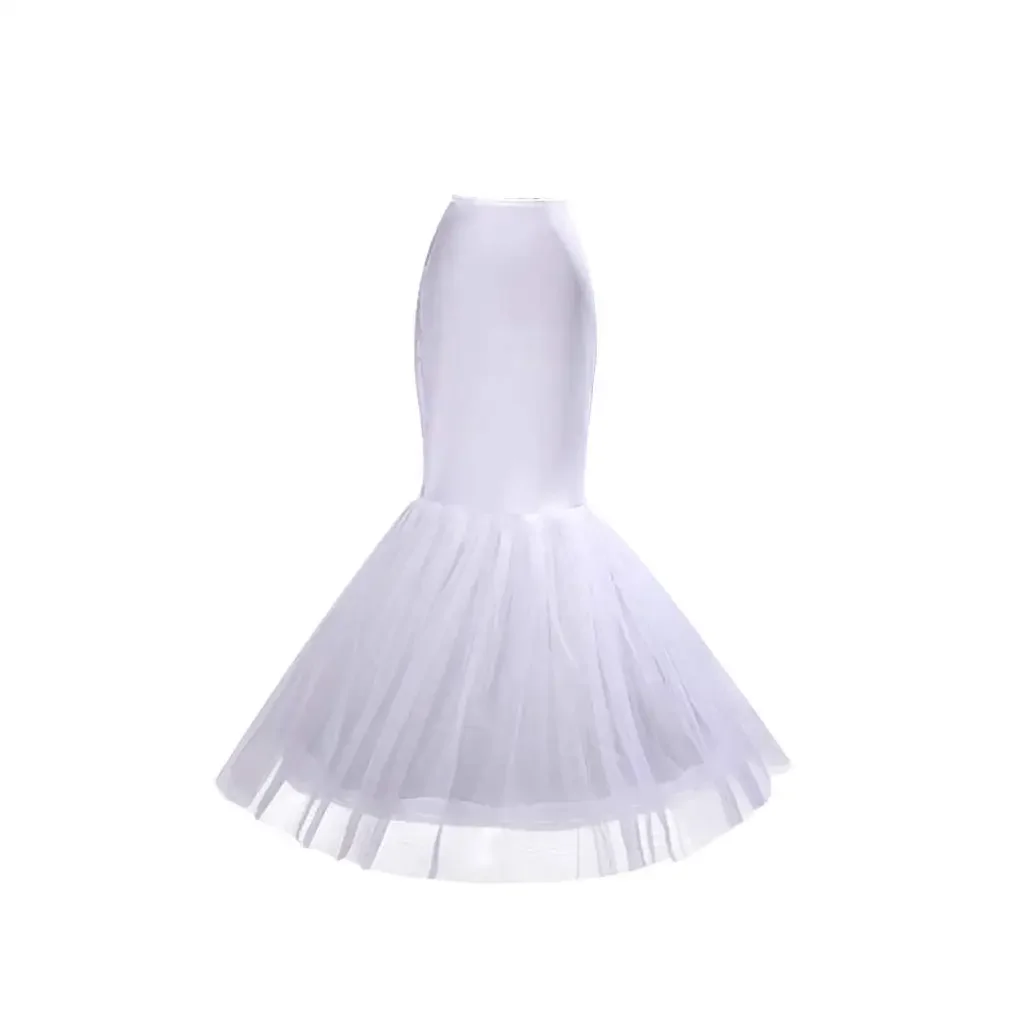 Wedding Dress Fishtail Skirt Support Petticoat Bride Women Prom Bag Hip Slip Skirts Liner Long Style