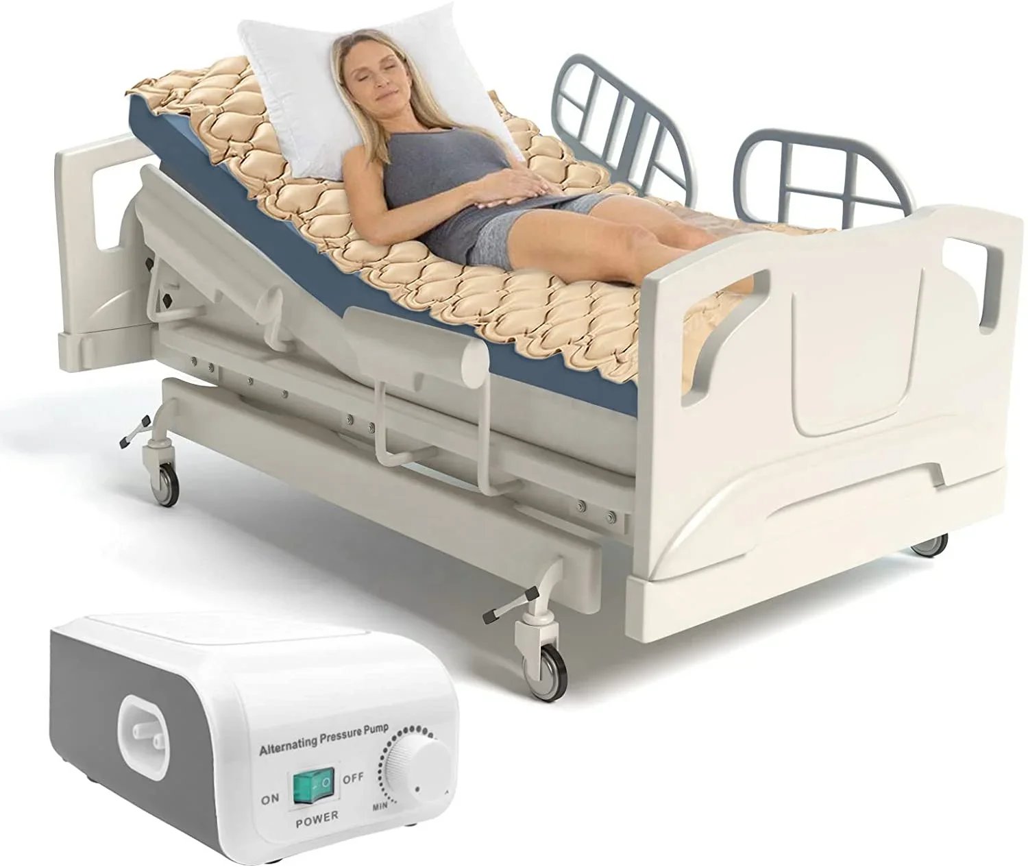 spital Medical Air Pressure Anti Bedsore Inflatable Bubble Air Cell Bed Mattress