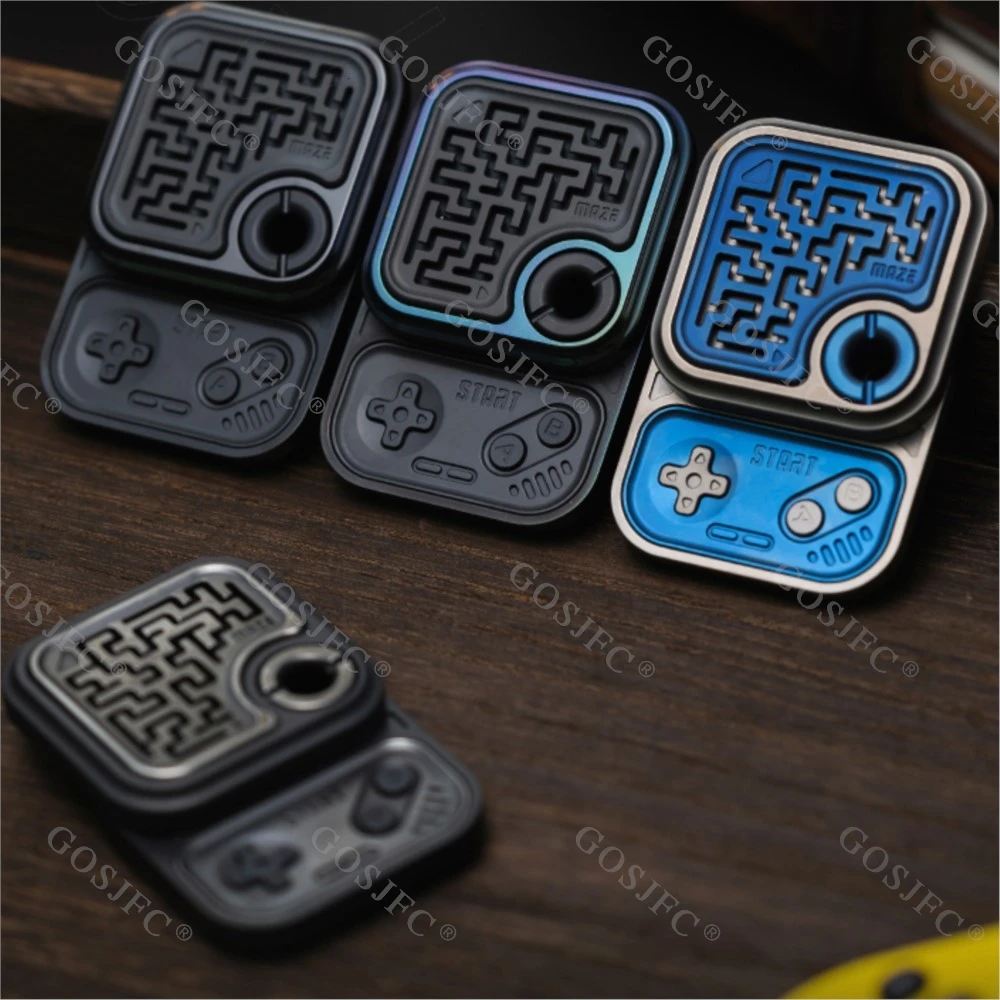 01EDC Cubi da gioco in metallo Slider Fidget Giocattoli meccanici antistress Fidget Slider Fidget Toys per adulti