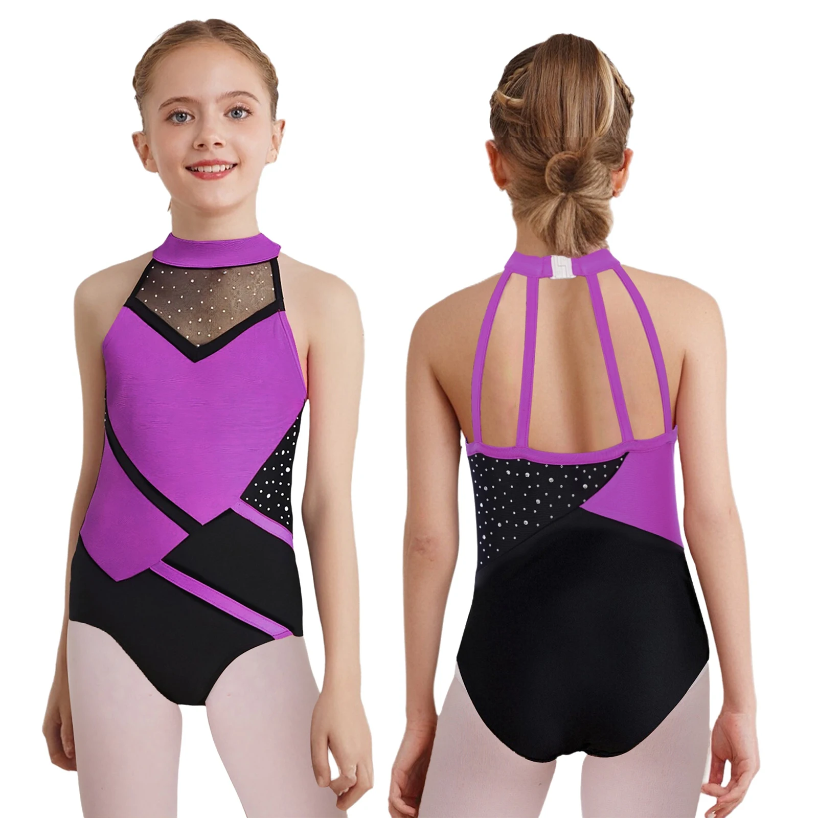 أكمام الباليه الرقص الزي في سن المراهقة فتاة لينة الجمباز يوتار اقتصاص سترة السراويل 3 قطعة ملابس رياضية مجموعة للأطفال الفتيات