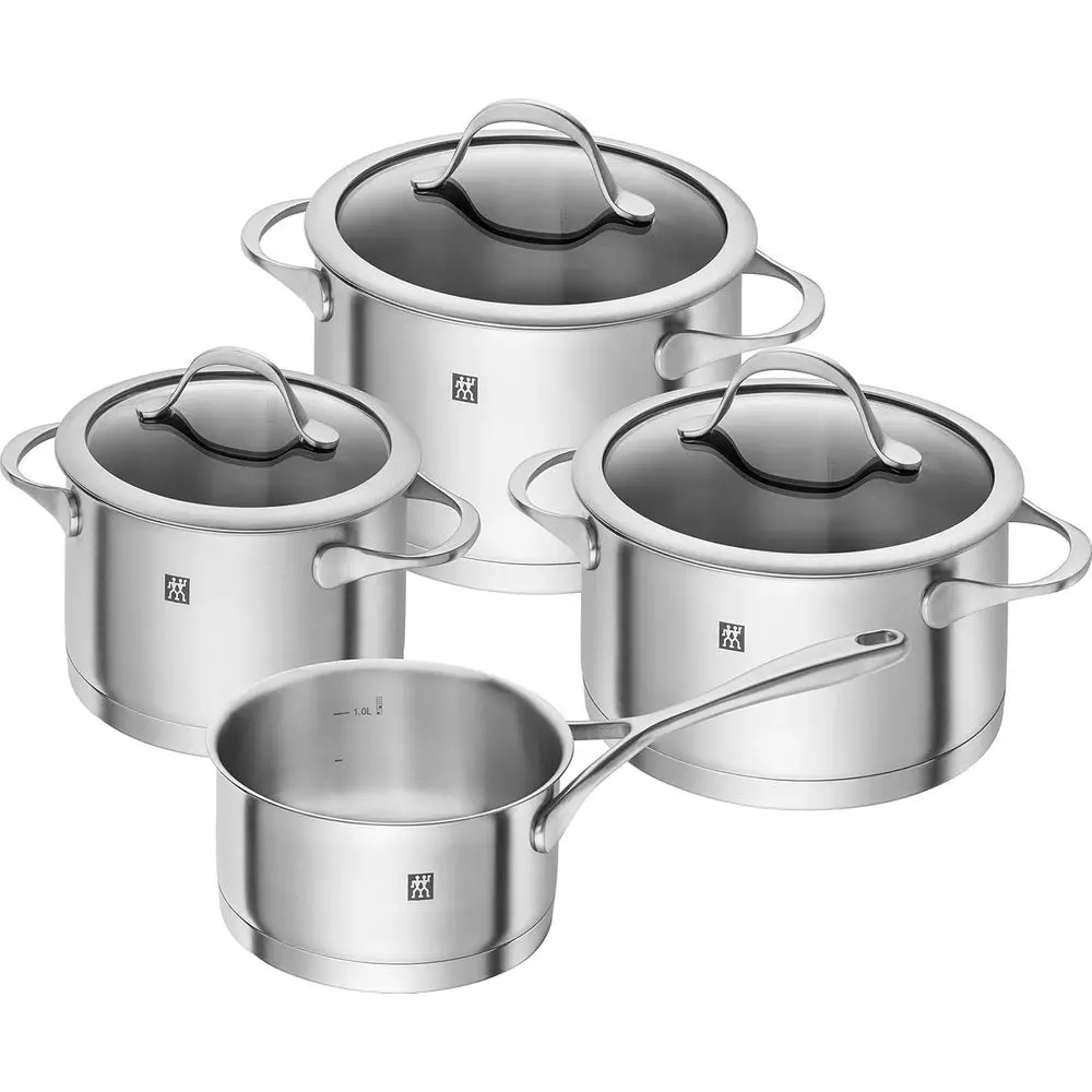 

Cookware Set ence, Silver, 4-Piece