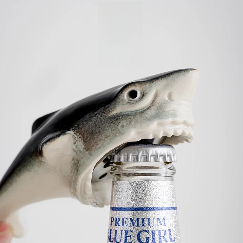 

100%Original Ceramic Shark Bottle Opener – Creative & Functional, Adds a Touch of Class as a Gift or Home Decor Accent