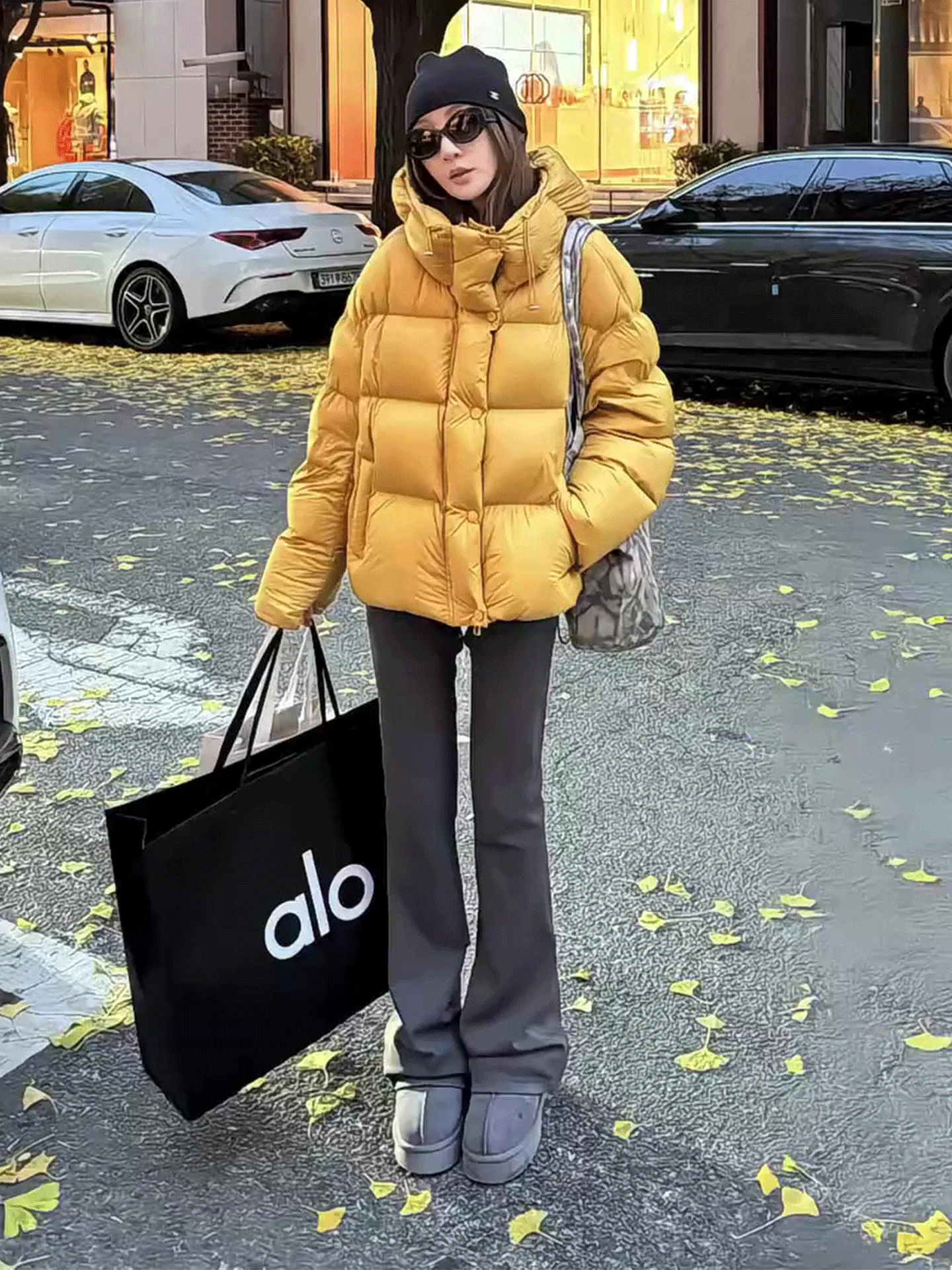 

Puff Yellow ort Women's down Jaet 2025 New Winter Thi Outerwear Casual Sle Regular Fit White Du down Filling