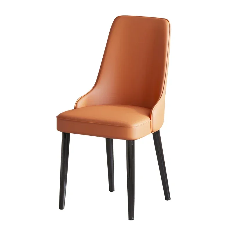 

Simple Modern Dining Chair Home Soft Bag Restaurant Chair Italian Minimalist Dining Table and Chair Hotel Stool Leisure Mahjong