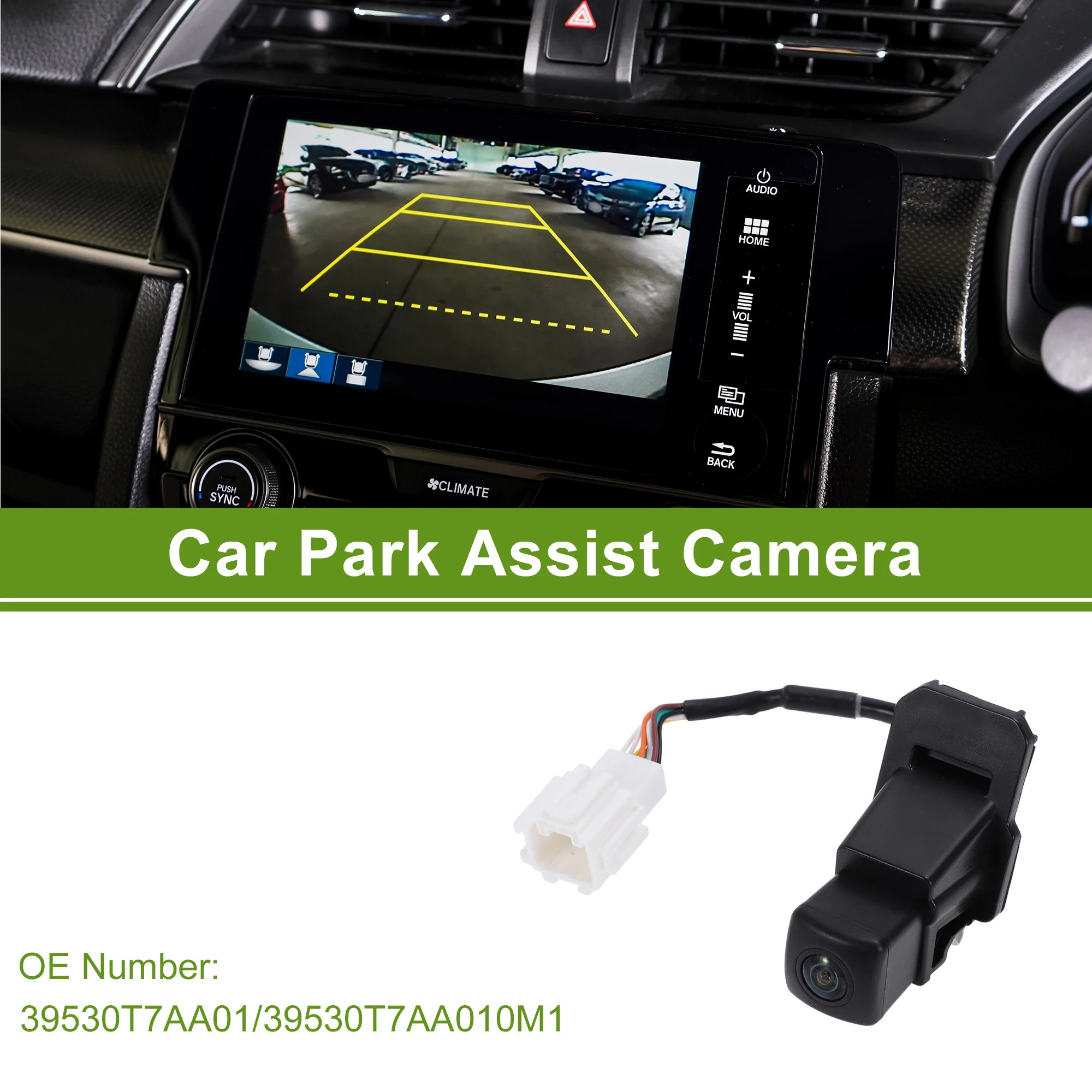 UXCELL Car Camera Rear View Backup Reverse Camera for Honda HR-V 2018 No.39530-T7A-A01