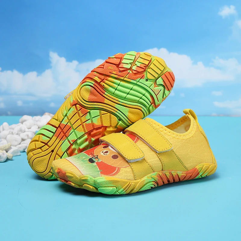 New Kids Water Shoes Quick Dry Aqua Shoes Boys Girls Non-Slip Beach Swimming Wading Sneakers Toddler Barefoot Outdoor Sports