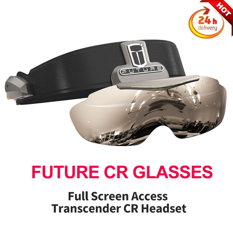 

FUTURE CR SMART GLASSES AI Full Screen Access Transcender CR Headset 700'' large screen Headset For Phones/Gaming/Computers/TVs