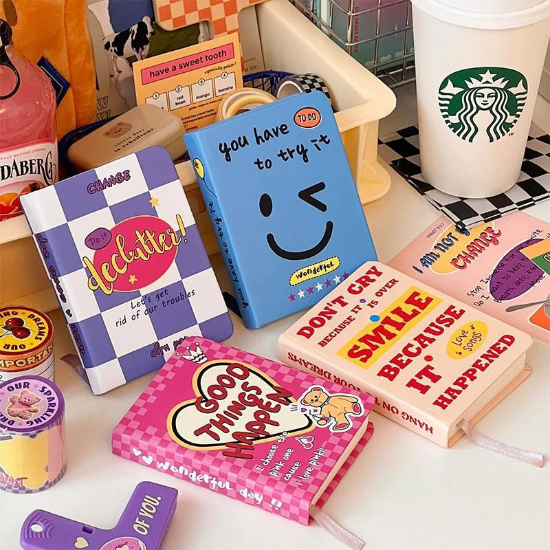 Mini Portable Notebook Student Pocket Word Book Thickened Notepad School Office Supplies Hand Account Diary Vintage Stationery