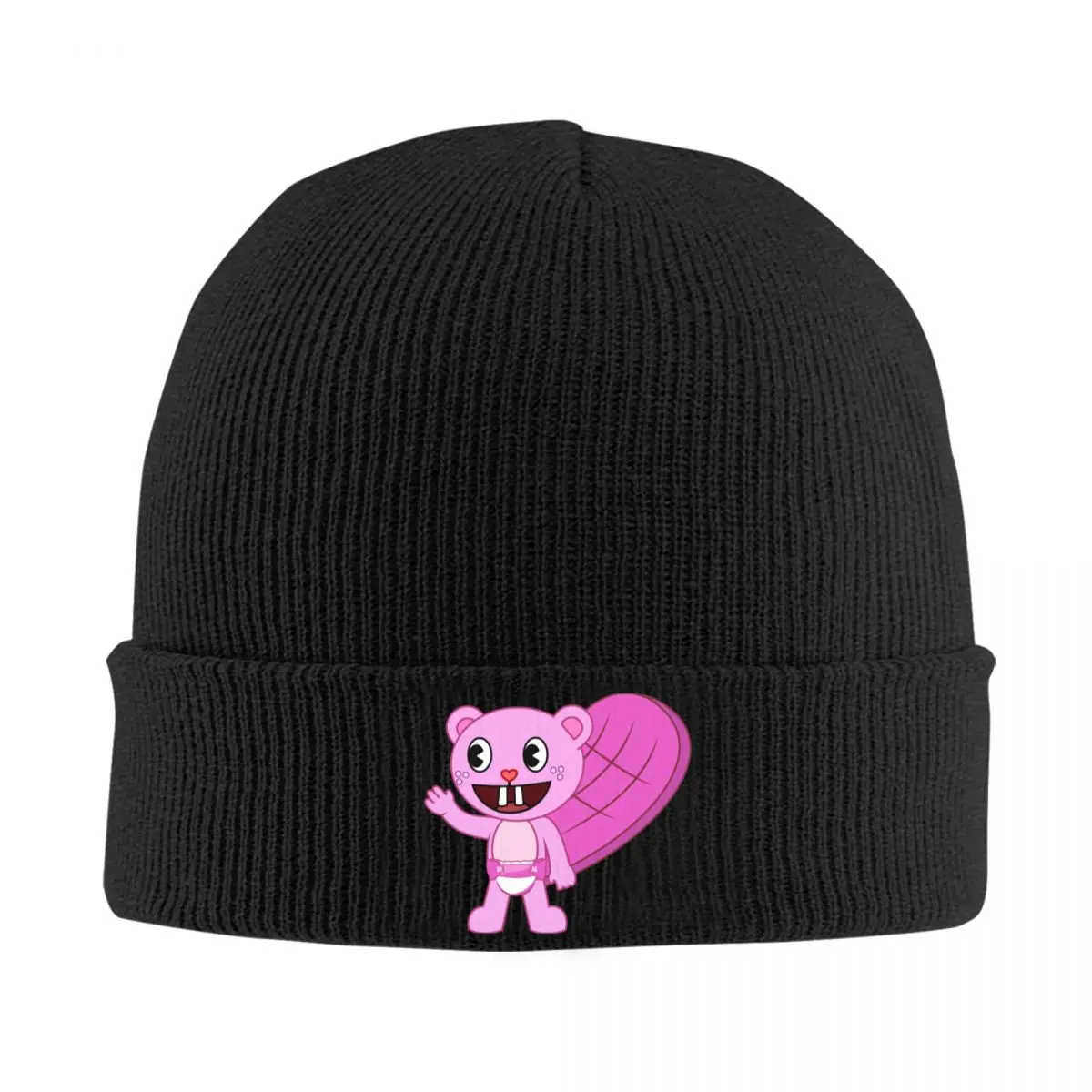 

Happy Tree Friends Toothy Butterfly Cartoon Knitted Hat Women Men Winter Popular Fashion Warm Skullies Beanies Hats