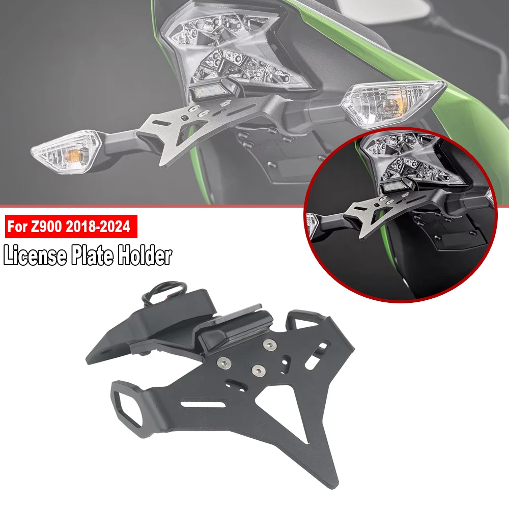 

For Kawasaki Z900 Z 900 z900 2018-2024 New Motorcycle Accessories Rear Short Tail License plate holder Tidy Tailstock Frame