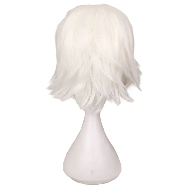 Killua Gintoki Aohitsugi Samatoki Parrucca cosplay bianca argento Parrucca cosplay Perucas per capelli sintetici di Halloween