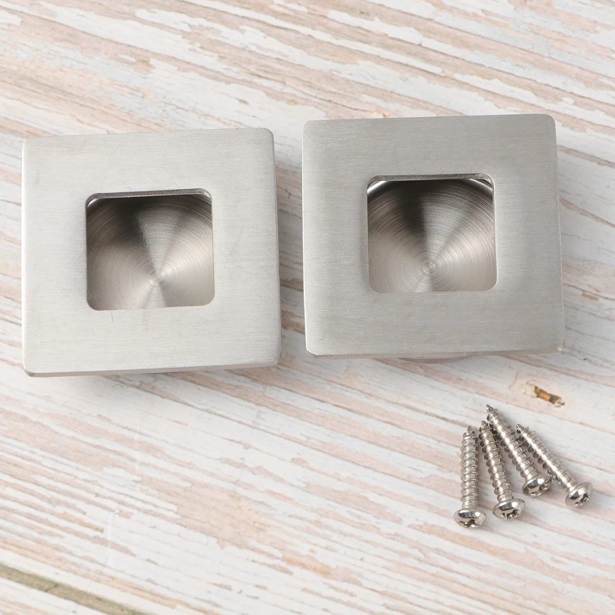 

2pcs 50Mm Stainless Steel Door Handle Modern Invisible Wardrobe Pull For Cabinet Drawer Bathroom Cupboard Shoe Ark Knob Hardware