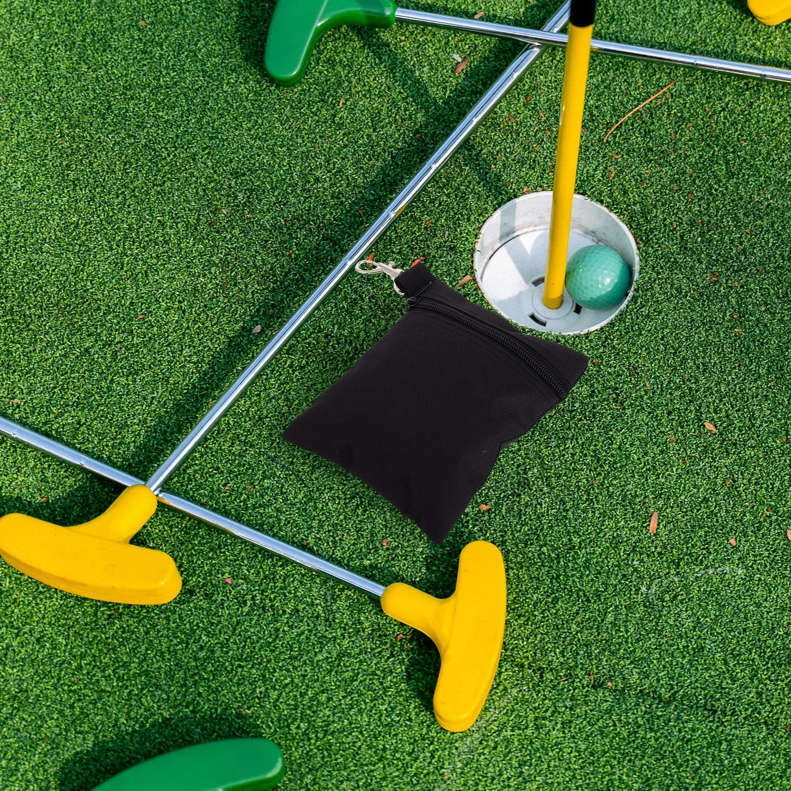 4Pcs Golf Pouch Bag for Men Women Heavy Duty Nylon Golf Ball and Tee Storage Waist Pack Lightweight Travel Organizer