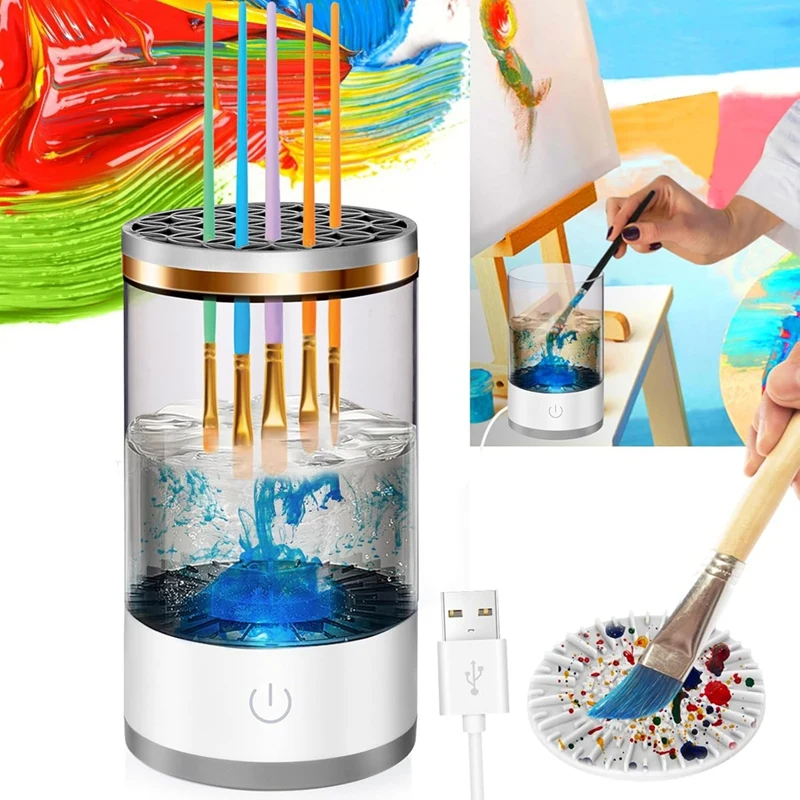 

NEW_Paint Brush Cleaner Machine - Essential Tool for Artists & Hobbyists