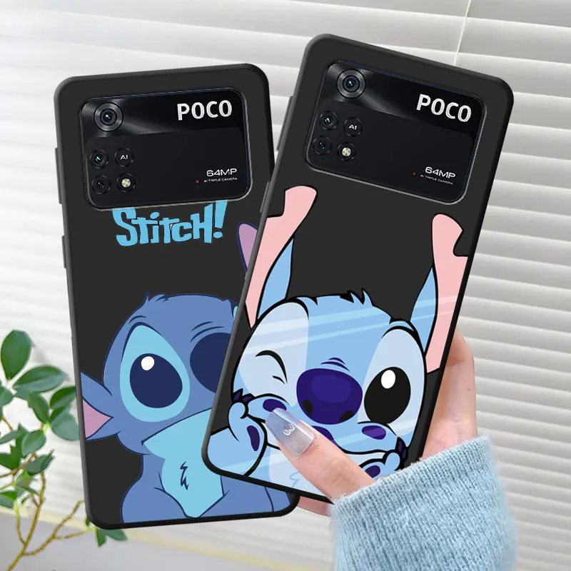 TPU Soft Cases Case for Xiaomi Poco X5 C55 X4 NFC F4 GT C50 X3 Pro C40 M3 M5 M5s M4 F1 X4Pro 5G Stitch Lilo Disney Angel Cover