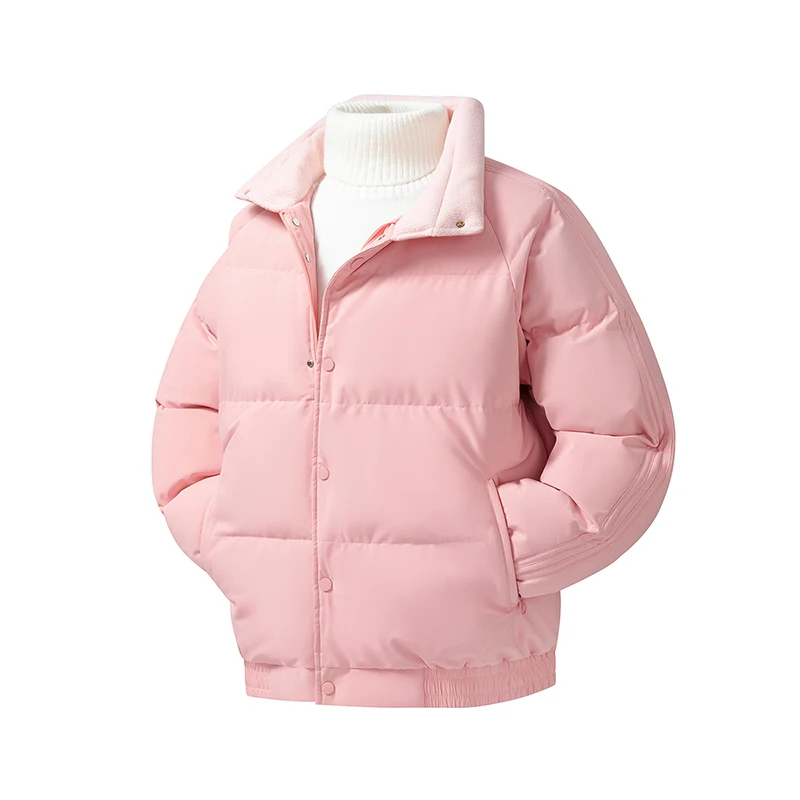 

New Trend Parkas Couple Jacket Hooded Bread Jacket Casual Loose Winter Warm Cotton Parkas Fashion Solid Color Clothes Male