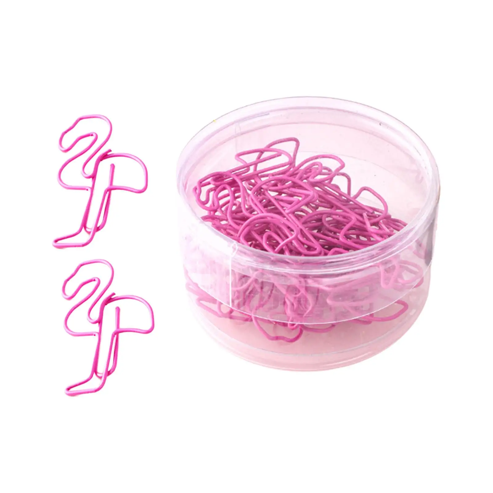 24x Paper Clip Flamingo Reading Planner Bookmark Cute Paper Clips for Notebook Home