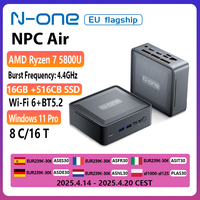 N-one AMD Ryzen 7 5800U/5825U Mini PC 16GB DDR4 512GB  SSD Micro Desktop Computer Dual-Band WiFi 6,Bluetooth 5.2 for Home/Office