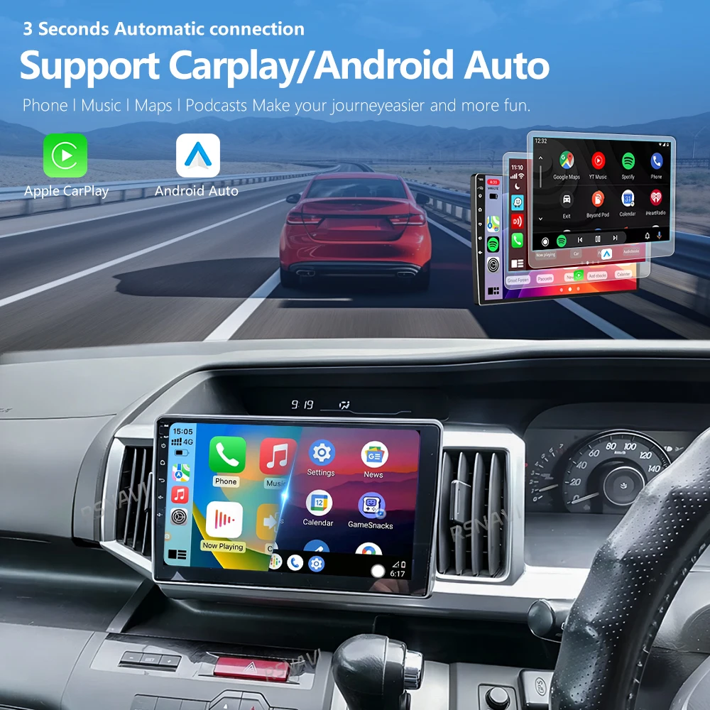 Android 16 Carplay Auto 2K Screen DSP Car Radio Multimedia Player For Honda STEPWGN 2009 - 2015 Autoradio Stereo 2din Head Unit