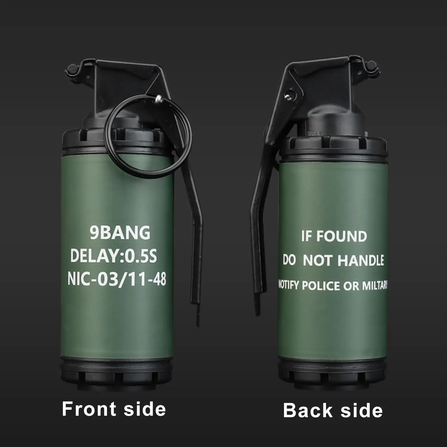 Dummy Grenade Toy Model Plastic Grenades CS Airsoft Tactical Gear Accessories for Army Fans Cosplay Movie Props Outdoor