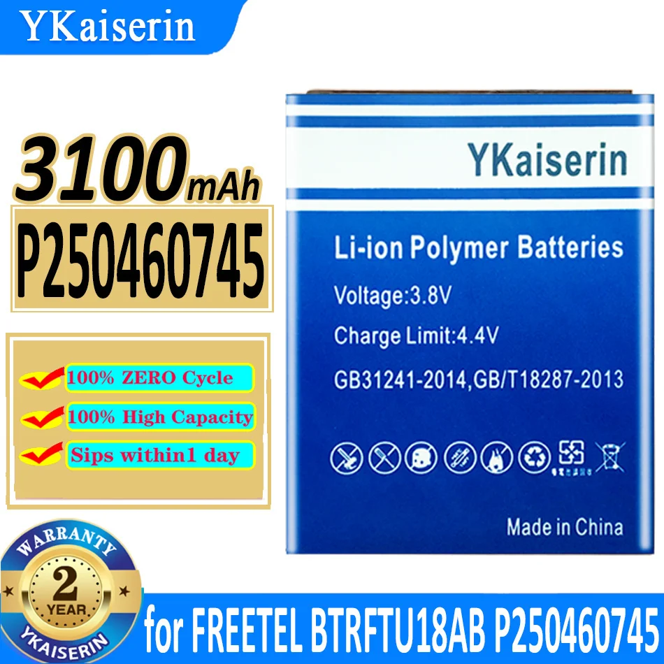 

2900mAh/3100mAh YKaiserin Battery P230460744 for FREETEL BTRFTU18AB P250460745 Priori 5 priori5 Bateria