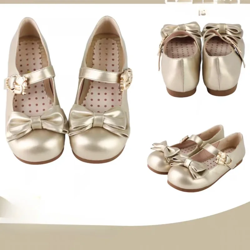 Women Shoes Sweet Cute Bow Flats Fashion Shallow Mouth Single Shoes Mary Jane Shoes Classic Round Head Lolita Shoe Zapatos Mujer image 6