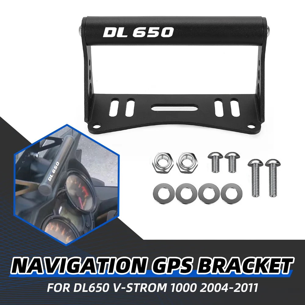 

V-strom 650 DL1000 GPS Mount Bracket Fit For SUZUKI DL650 V Strom 1000 2004-2011 GPS Navigation Phone Holder Frame Bracket